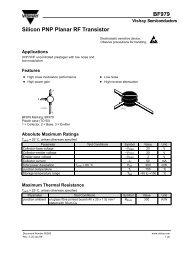 BF979 Silicon PNP Planar RF Transistor