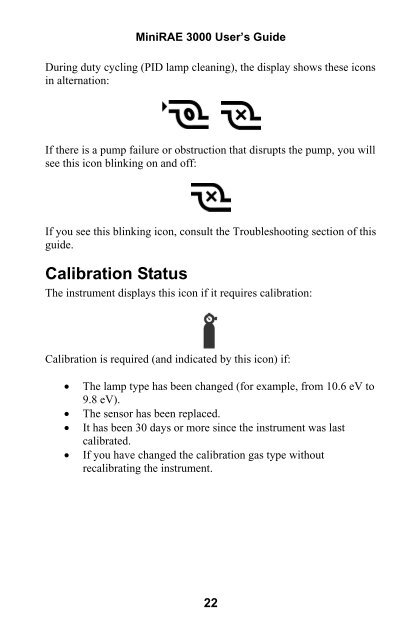 RAE MiniRAE 3000 User's Guide - Geotech