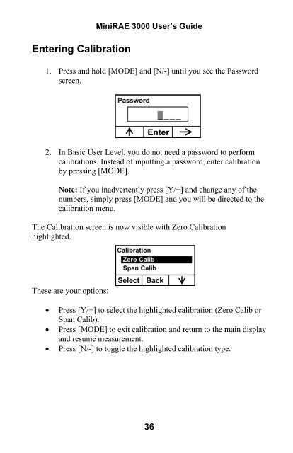 RAE MiniRAE 3000 User's Guide - Geotech