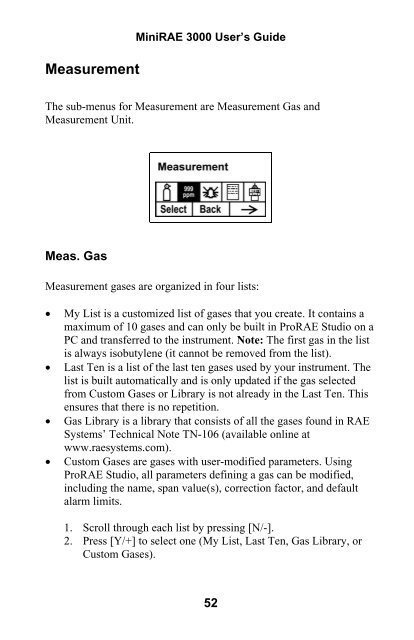 RAE MiniRAE 3000 User's Guide - Geotech