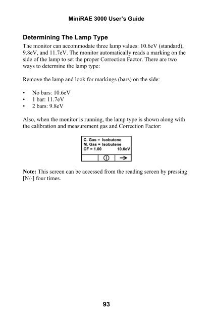 RAE MiniRAE 3000 User's Guide - Geotech