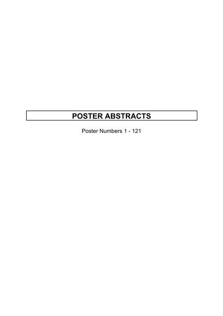 Abstracts Poster Abstracts - Dr Falk