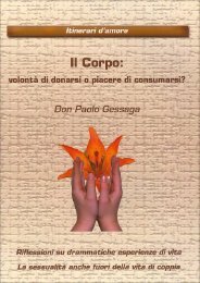 Il Corpo, volontÃ  di donarsi o piacere di consumarsi