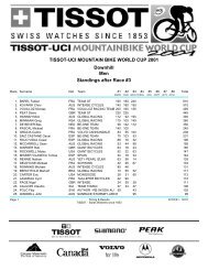 TISSOT-UCI MOUNTAIN BIKE WORLD CUP 2001 Downhill Men ...