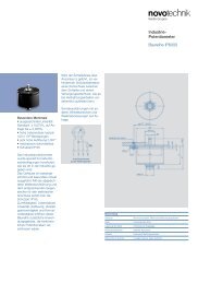 Industrie- Potentiometer Baureihe IP6000 - Novotechnik