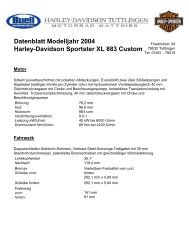 Sportster XL 883C/Datenblatt - Technische Daten - Harley-Davidson ...