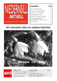 Ausgabe 01/2007 - SPÖ-Niedernsill