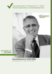 Geschäftsbericht des Steuerberater-Verbandes 2007/2008