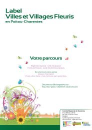 Villes et Villages Fleuris en Poitou-Charentes : Votre parcours