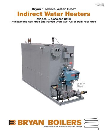 Indirect Water Heaters Literature - Bryan Boilers