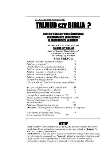 TALMUD czy BIBLIA ? - W Sercu Polska