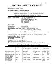 MSDS Penetrol Aerosol