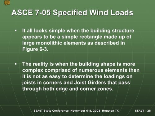 Wind Design Considerations for Steel Joists and Joist Girders - SEAoT