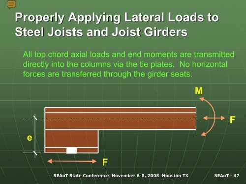 Wind Design Considerations for Steel Joists and Joist Girders - SEAoT