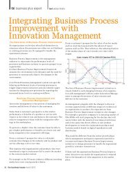 Integrating Business Process Improvement with Innovation ... - QAI