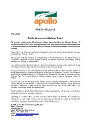 PRESS RELEASE - Apollo Camper