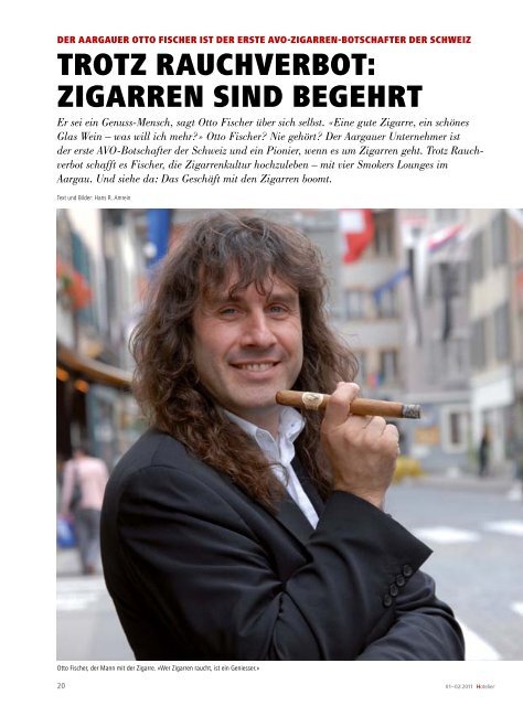 trOtZ rAuchVerBOt: ZigArren sinD Begehrt - Schweizer Hoteljournal