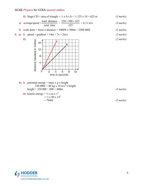 Answers to questions in the Student Book - Hodder Plus Home