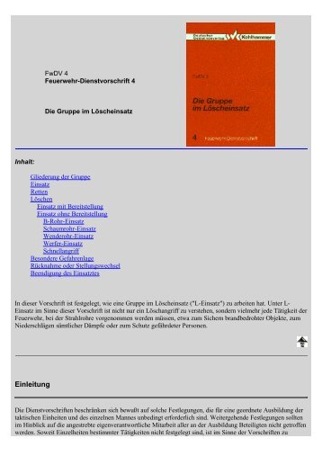 Feuerwehr-Dienstvorschrift 4 - Freiwillige Feuerwehr Haiger