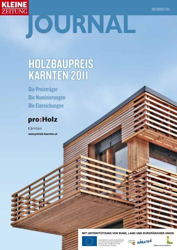 Holzbaupreis Kärnten 2011 (pdf) - proHolz Kärnten