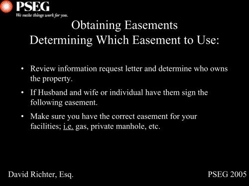 Easement - PSEG