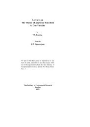 Lectures on The Theory of Algebraic Functions of One Variable