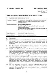 tree preservation orders with objections