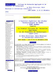 CRATT'2002 - Portail des annonces scientifiques