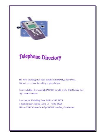 Airtel Telephone Directory