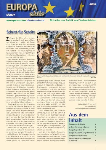 Ausgabe 5-2007 - Europa-Union Deutschland e.V.