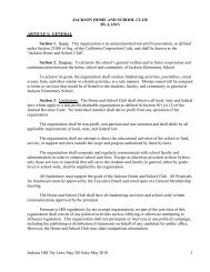 bylaws - Jackson Elementary School