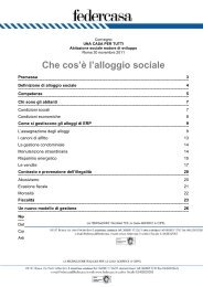 Che cos'Ã¨ l'alloggio sociale - Federcasa