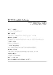 GNU Scientific Library