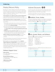 Software Support, Policy for Returns, Volume ... - Assessment