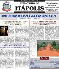 INFORMATIVO AO MUNÃCIPE - Prefeitura Municipal de ItÃ¡polis