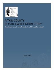 AITKIN COUNTY PLASMA GASIFICATION STUDY - E-Democracy.org