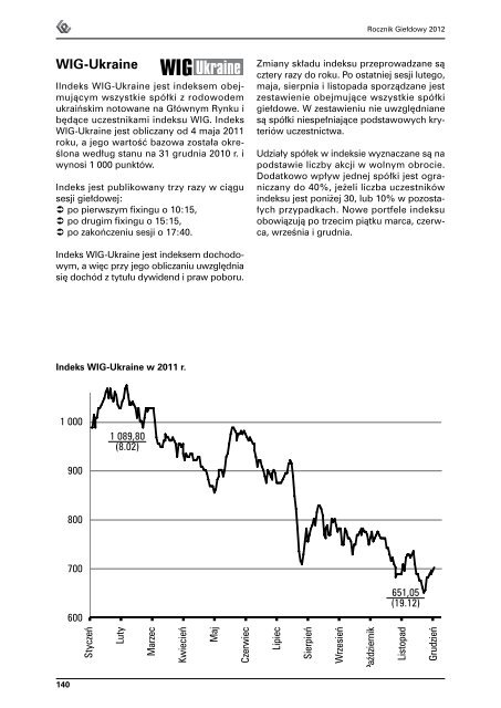 ROCZNIK GIEÅDOWY 2012 - GPW