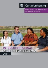 Interprofessional Student Placements 2012.pdf - Health Sciences ...