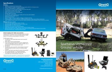 Spartacus Brochure - QinetiQ North America