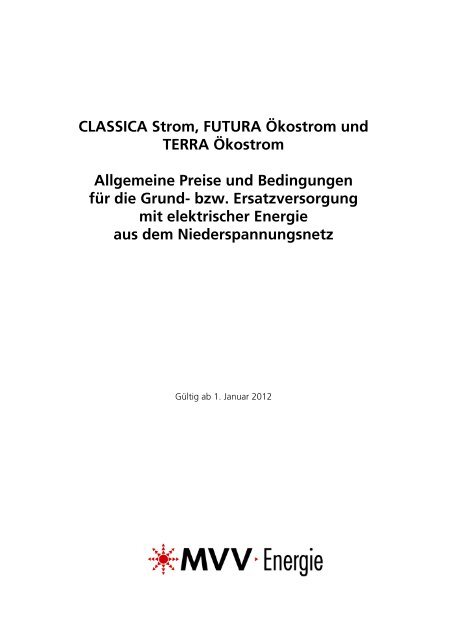 Classica Strom Futura Okostrom Und Mvv Energie Ag