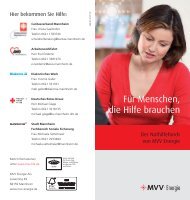 Für Menschen, die Hilfe brauchen - MVV Energie AG