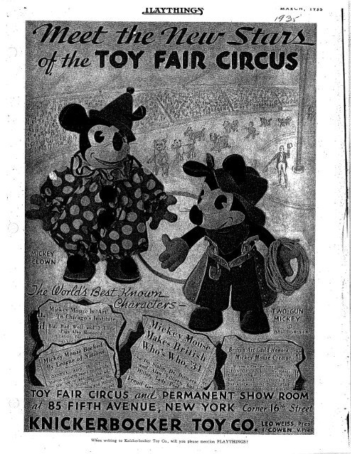 Disney Toy Ads - File 3 - Judy's Old Wood Toys