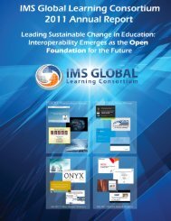 2011 IMS annual report - IMS Global Learning Consortium