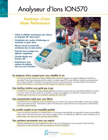 Analyseur d'ions ION570 - Radiometer Analytical