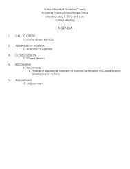 05.07.2012 Called Meeting Information - Fluvanna County Public ...
