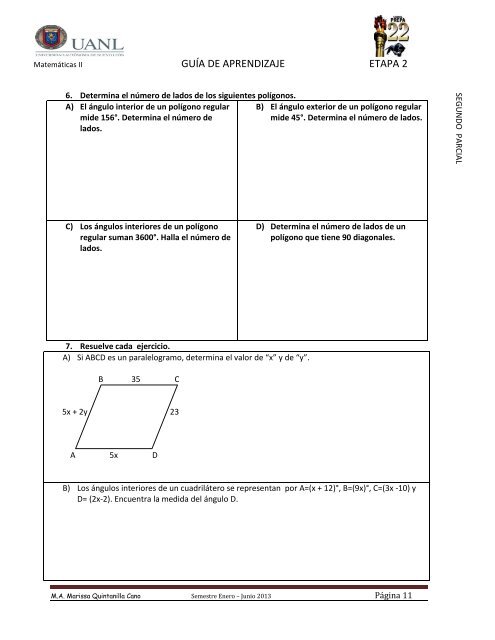 GuÃ­a de aprendizaje etapa 2. GeometrÃ­a plana - Preparatoria 22