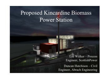 Proposed Kincardine Biomass Power Station presentation