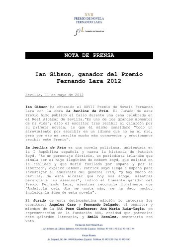 Premio Fernando Lara de Novela - Axa