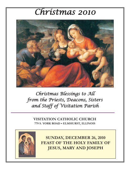Sunday, December 26, 2010 - Visitation Parish