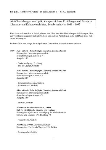 Liste Literaturzeitschriften.pdf - hannelore-furch.de